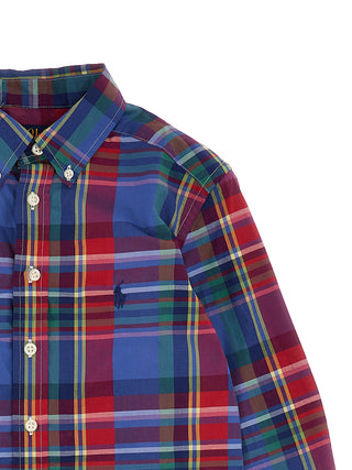 Logo Embroidery Check Shirt