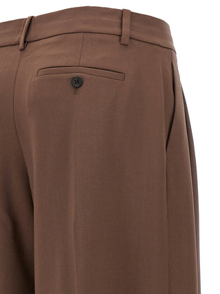 Low Rise Pleated Pants