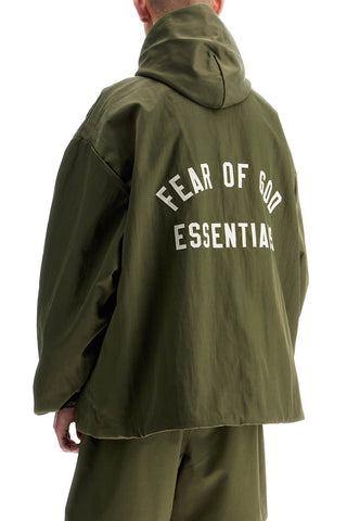 Nylon Jacket With Logo Patch