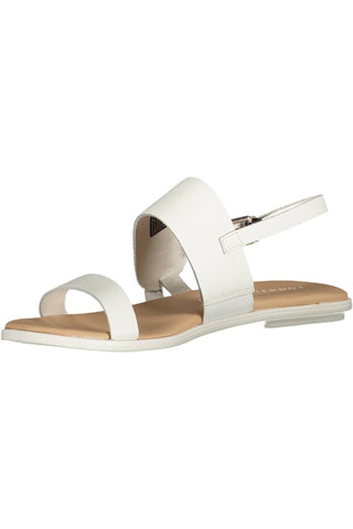 White Leather Women Sandal