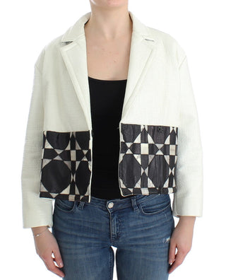 Exclusive Black & White Leather Jacket - Luxury for You