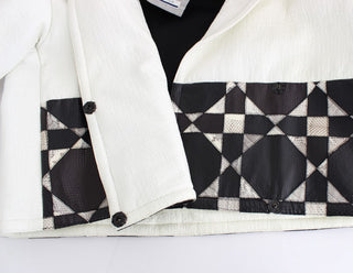 Exclusive Black & White Leather Jacket - Luxury for You