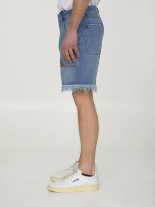 Blue Denim Bermuda Shorts