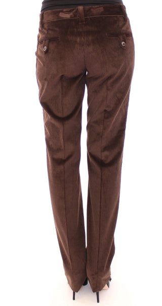 Elegant Brown Cotton Trousers - Luxury for You