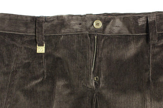 Elegant Brown Cotton Trousers - Luxury for You