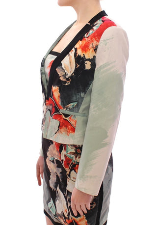 Elegant Silk Blend Multicolor Blazer - Luxury for You