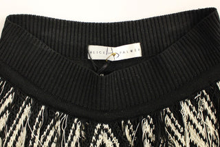 Chic Black & White Knitted Skirt - Luxury for You