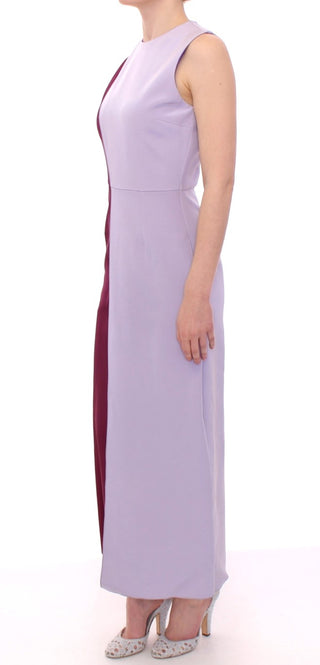 Elegant Long Silk Gown In Lavender - Luxury for You