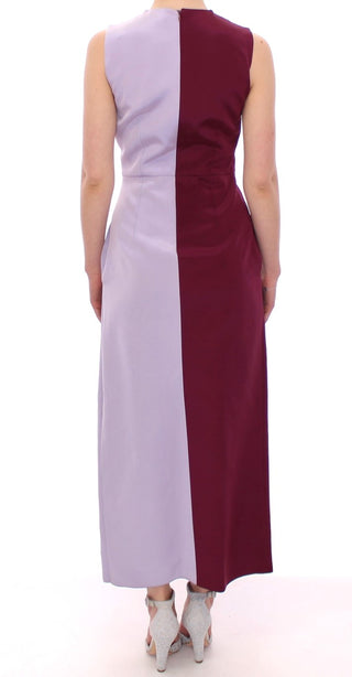 Elegant Long Silk Gown In Lavender - Luxury for You