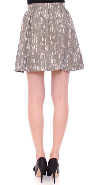 Chic Gray Pleated Mini Skirt - Luxury for You