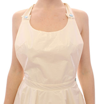 Elegant White Tea Halterneck Dress - Luxury for You