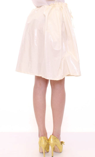 Elegant White Tie-waist Skirt - Luxury for You