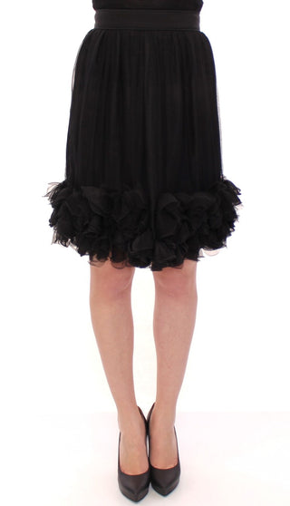 Elegant Silk Black Skirt For Evenings - Luxury for You