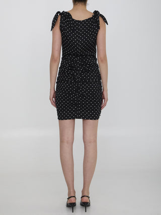 Midi Dress With Polka-dot Print