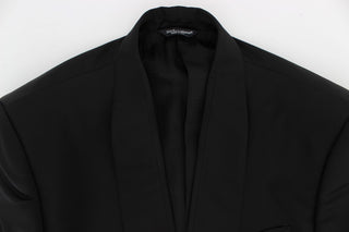 Exclusive Black Silk One Button Blazer - Luxury for You