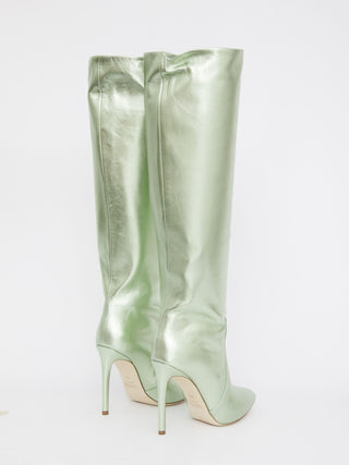 Green Leather Boots