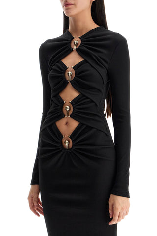 Cut Out Dress With Metallic Rings