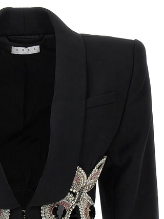 Blazer Embroidered Butterfly Cropped