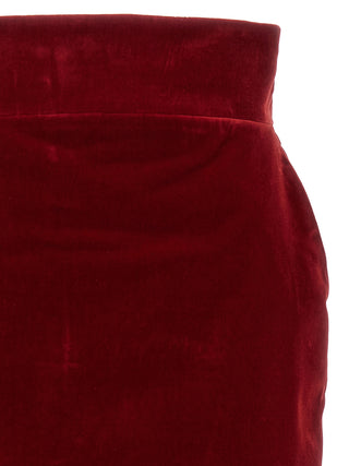 Velvet Midi Skirt