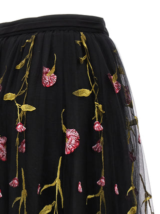 Floral Embroidery Skirt