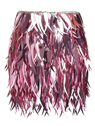 Metallic Feather Skirt