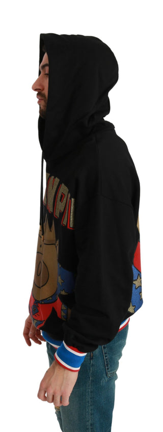 Elegant Hooded Pullover With Regal Motif - Luxury for You