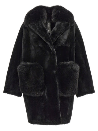 Merino Straight-volpe Shadow Fur Coat