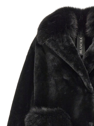 Merino Straight-volpe Shadow Fur Coat