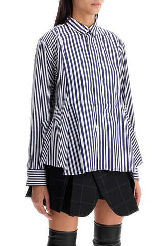 Women Poplin Sticked Shirt 