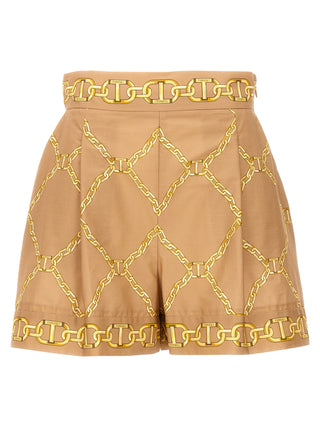 Printed Poplin Shorts