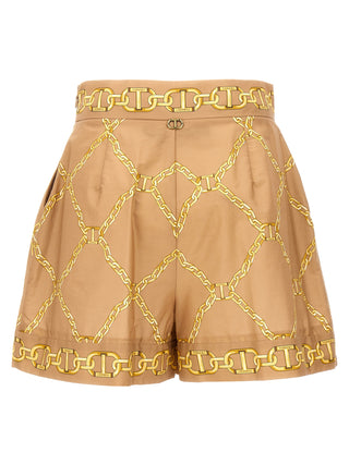 Printed Poplin Shorts