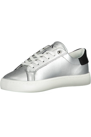 Silver Cotton Women Sneaker