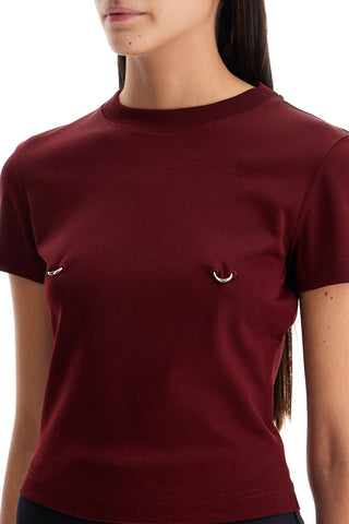 Cropped T-shirt With Piercing