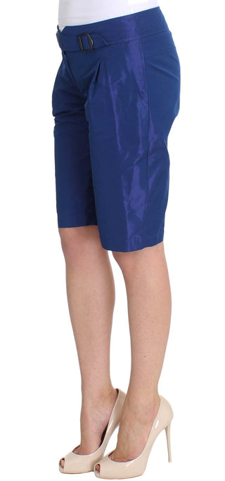 Chic Blue Mid Waist Shorts - Luxury for You