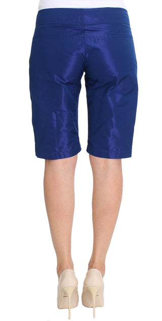 Chic Blue Mid Waist Shorts - Luxury for You