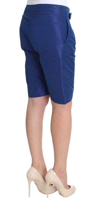 Chic Blue Mid Waist Shorts - Luxury for You