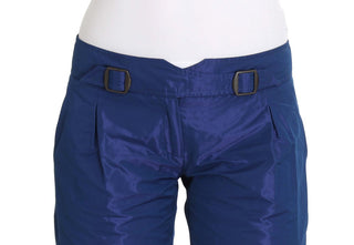 Chic Blue Mid Waist Shorts - Luxury for You