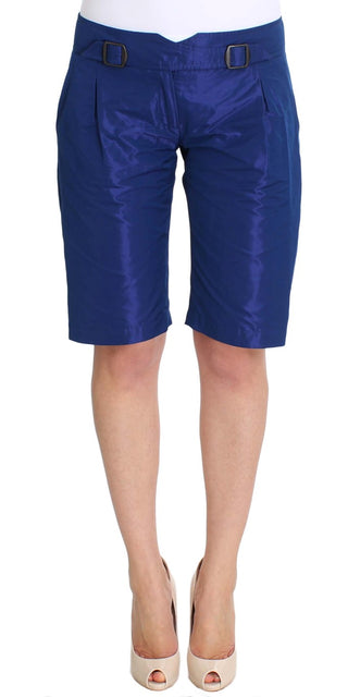 Chic Blue Mid Waist Shorts - Luxury for You