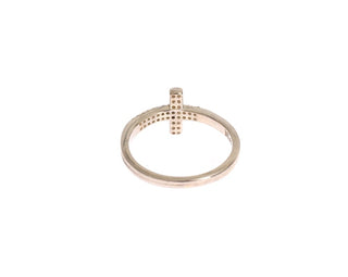 Silver Cz Cross Statement Ring - Luxury for You