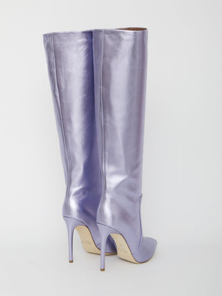 Lilac Leather Boots