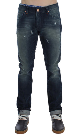 Sleek Slim Fit Italian Denim Jeans - Luxury for You