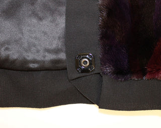 Exquisite Purple Mink Fur Scarf Wrap