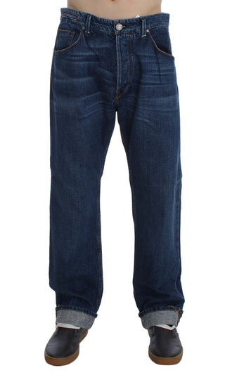 Chic Baggy Loose Fit Blue Jeans For Men - Luxury for You