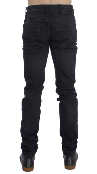 Sleek Gray Slim Fit Men's Premium Denim - Luxury for You