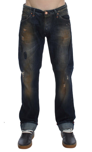 Elegant Straight Fit Men's Denim Jeans - Luxury for You