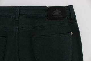 Chic Green Straight Cut Jeans - Luxury for You