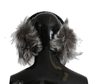 Elegant Fur And Crystal Ear Muffs