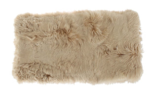 Elegant Alpaca Fur Shoulder Wrap In Beige - Luxury for You