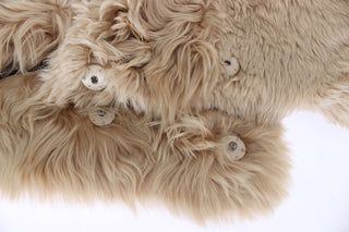 Elegant Alpaca Fur Shoulder Wrap In Beige - Luxury for You