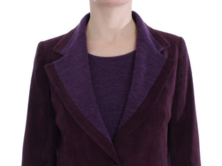 Elegant Purple Wool Blend Three Piece Suit Set - Luxury for You